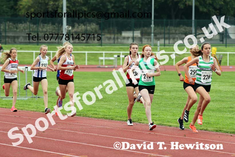 Women and Girls 1500 metres, 2021 North Eastern Track and Field Champs., Middesbrough. Photo: David T. Hewitson/Sports for All Pics
